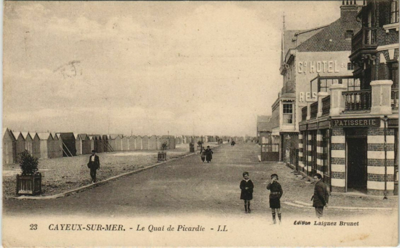 Carte postale ancienne Cayeux-sur-Mer Quai de picardie à Cayeux-sur-Mer