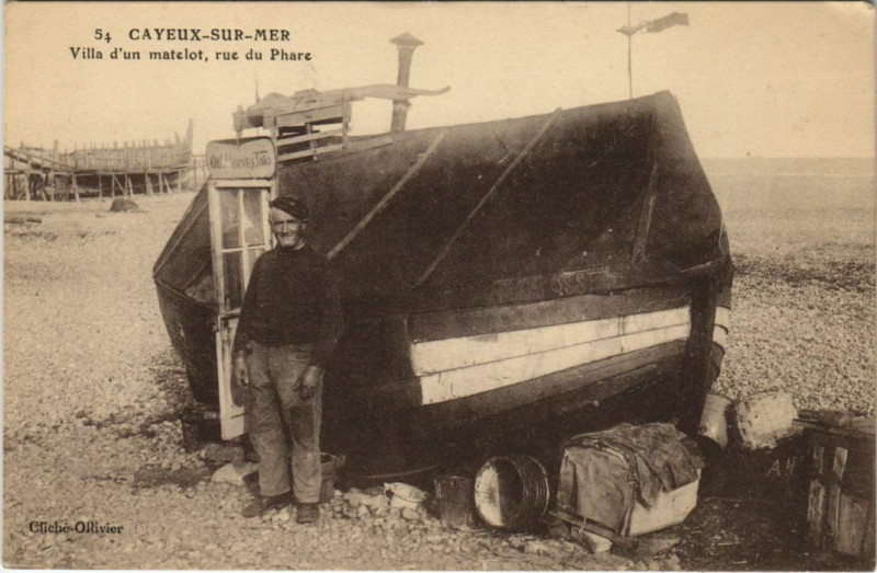 Carte postale ancienne Cayeux-sur-Mer Villa d'un matelot rue du Phare à Cayeux-sur-Mer