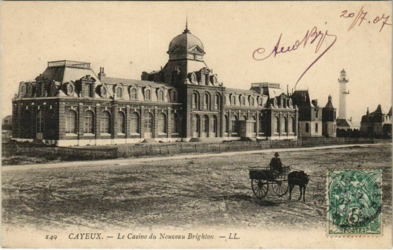 Carte postale ancienne Brigthon Cayeux-sur-Mer Le Casino à Cayeux-sur-Mer