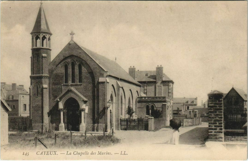 Carte postale ancienne Cayeux-sur-Mer La Chapelle des Marins à Cayeux-sur-Mer
