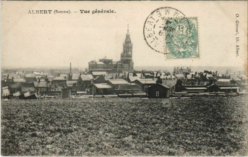 Carte postale ancienne Albert vue générale à Albert