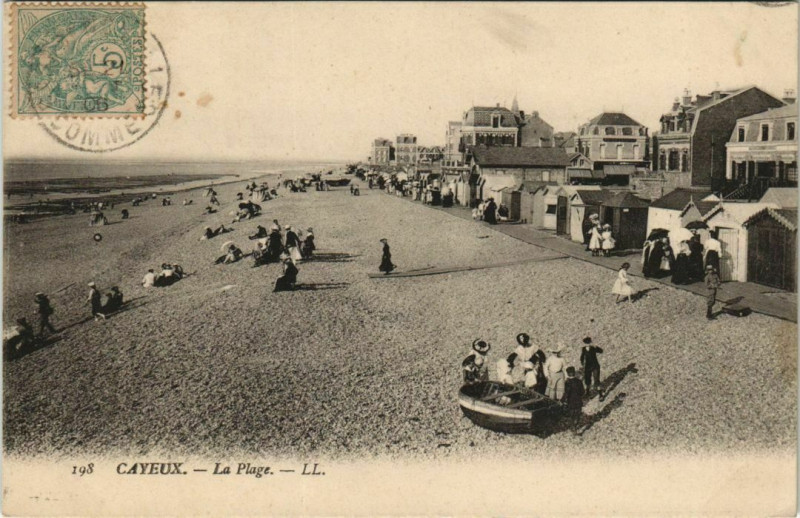 Carte postale ancienne Cayeux-sur-Mer La Plage à Cayeux-sur-Mer