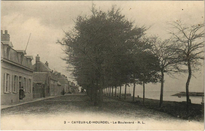 Carte postale ancienne Le Hourdel Boulevard