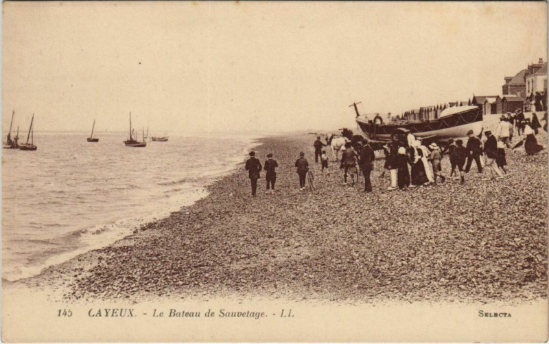 Carte postale ancienne Cayeux-sur-Mer Le Bateau de Sauvetage à Cayeux-sur-Mer