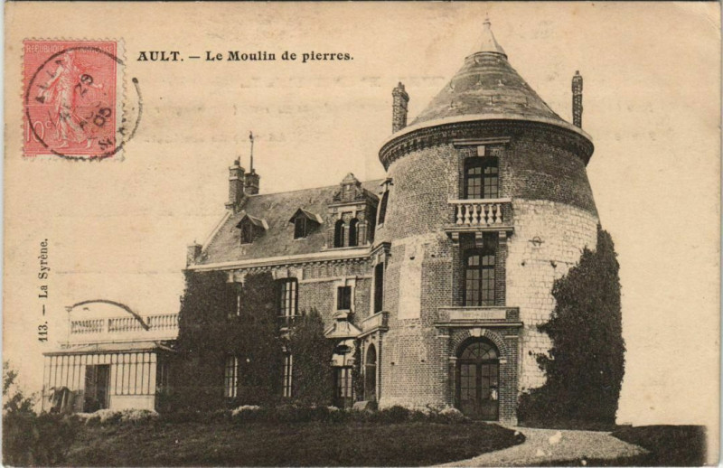 Carte postale ancienne Ault Moulin de Pierre à Ault