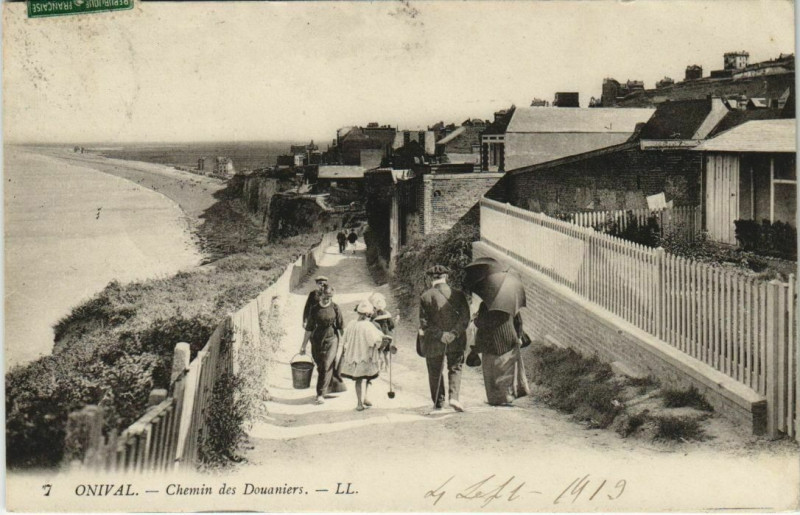 Carte postale ancienne Onival Chemin des Douaniers