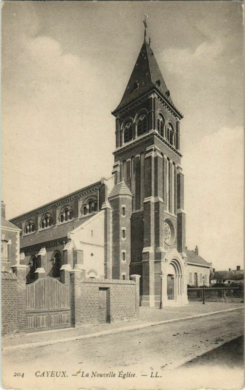 Carte postale ancienne Cayeux-sur-Mer La Nouvelle Eglise à Cayeux-sur-Mer
