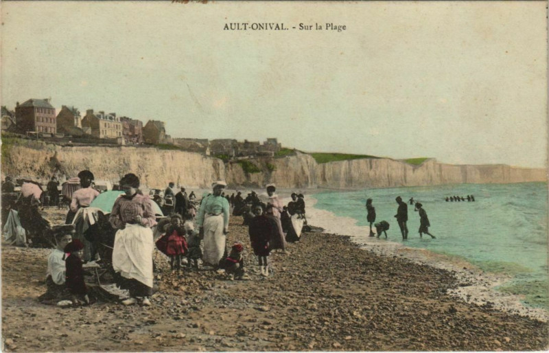 Carte postale ancienne Ault sur la Plage à Ault