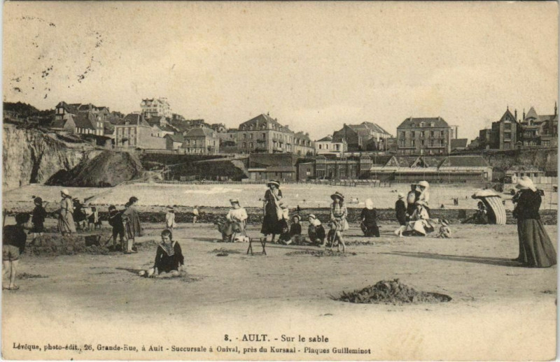 Carte postale ancienne Ault Sur le Sable à Ault