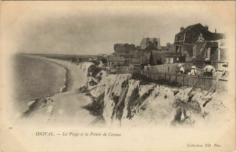 Carte postale ancienne Onival La Plage et la Pointe de Cayeux à Y