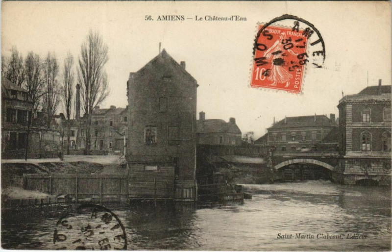 Carte postale ancienne Amiens Chateau d'Eau à Amiens
