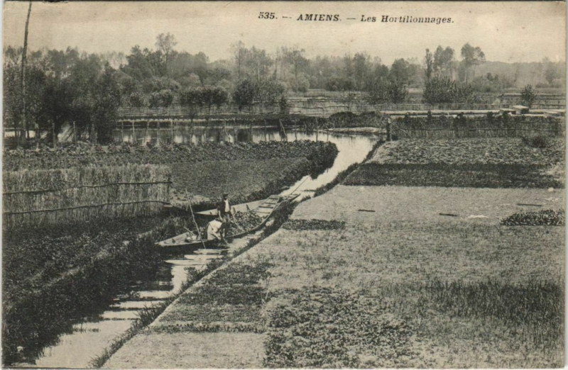 Carte postale ancienne Amiens Les Hortillonnages à Amiens