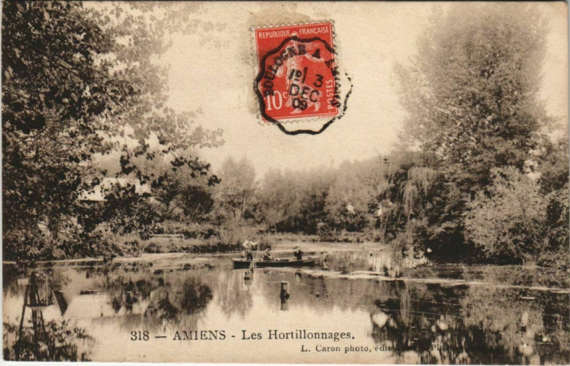 Carte postale ancienne Amiens Les Hortillonnages à Amiens