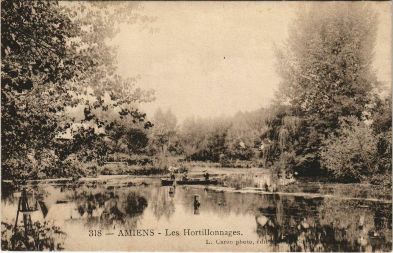 Carte postale ancienne Amiens Les Hortillonnages à Amiens