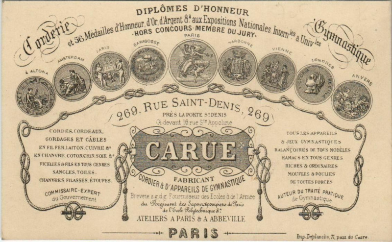 Carte postale ancienne Advertisement Abbeville Carue à Abbeville