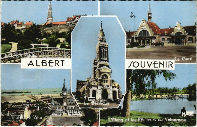 Carte postale ancienne Albert Souvenir à Albert