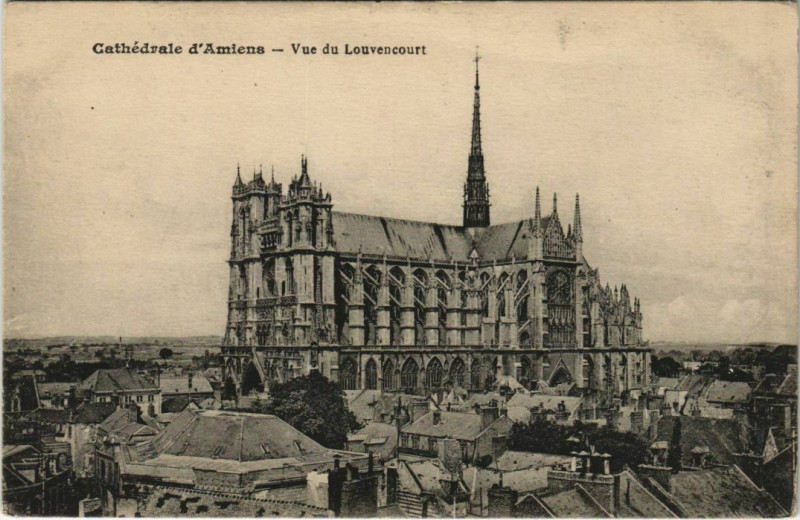 Carte postale ancienne La Cathédrale Amiens à Amiens