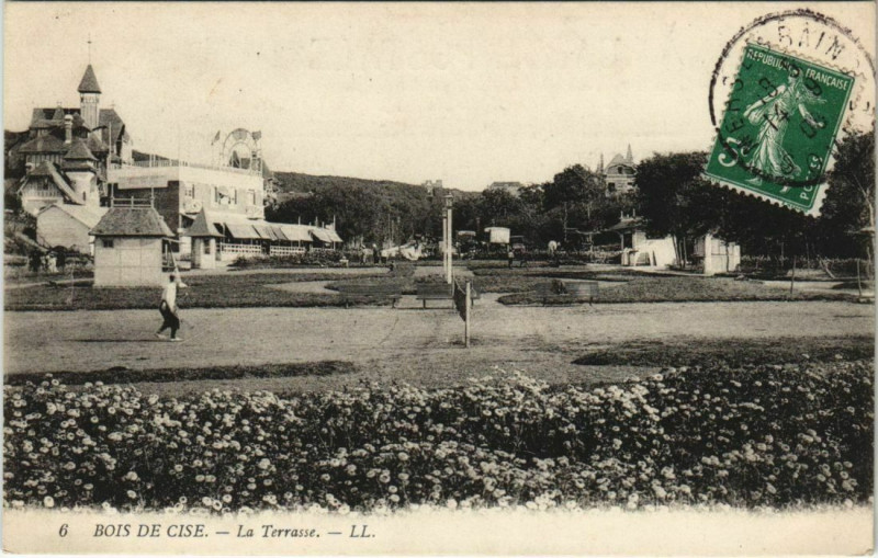 Carte postale ancienne Bois-de-Cise La Terrasse