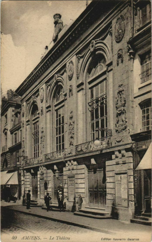 Carte postale ancienne Amiens Le Théatre à Amiens