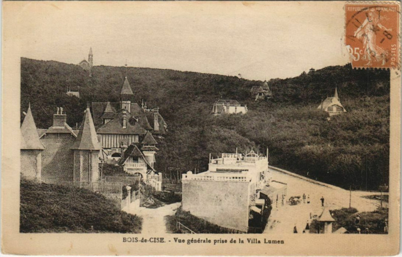 Carte postale ancienne Bois-de-Cise vue générale prise de la Villa Lumen