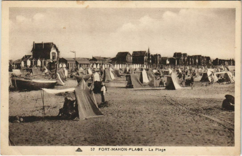 Carte postale ancienne Fort-Mahon La Plage