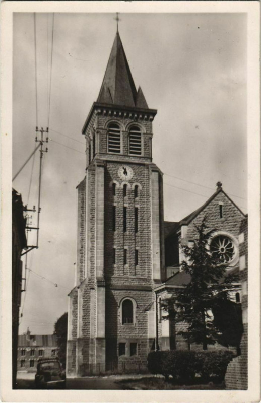 Carte postale ancienne Nesles Eglise à Nesle