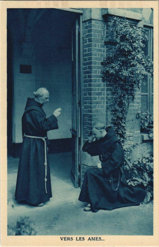 Carte postale ancienne Noviciat Franciscain Amiens 48, rue J.-Barni à Amiens