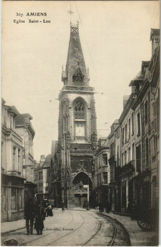Carte postale ancienne Amiens Eglise Saint-Leu à Amiens
