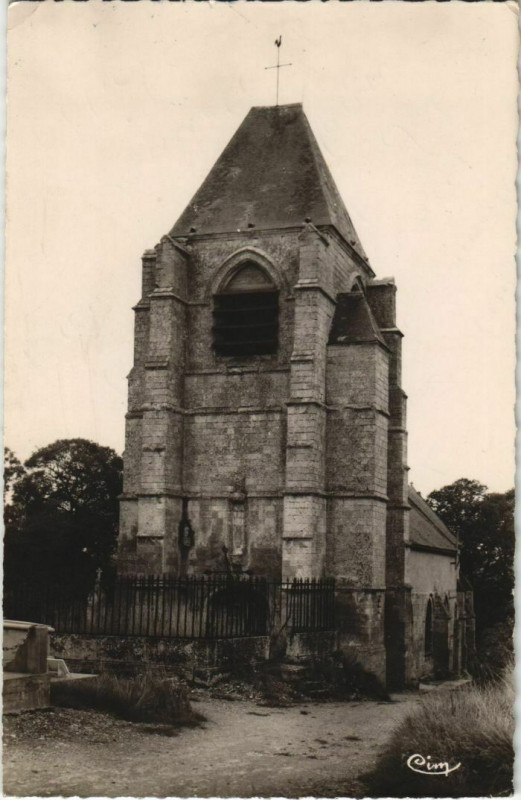 Carte postale ancienne Chaussoy Eglise à Y