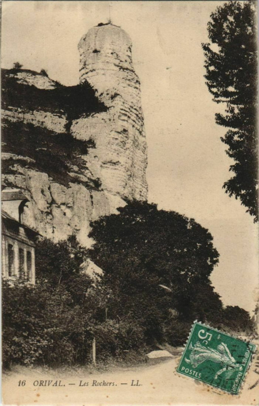 Carte postale ancienne Onival Les Rochers