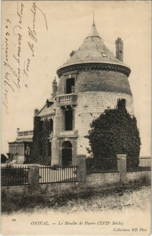 Carte postale ancienne Onival Moulin de Pierre
