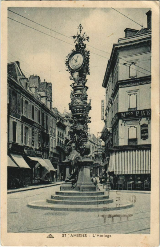 Carte postale ancienne Amiens Horloge à Amiens