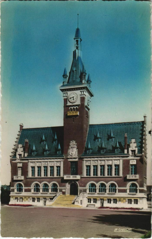 Carte postale ancienne Albert Hotel de Ville à Albert