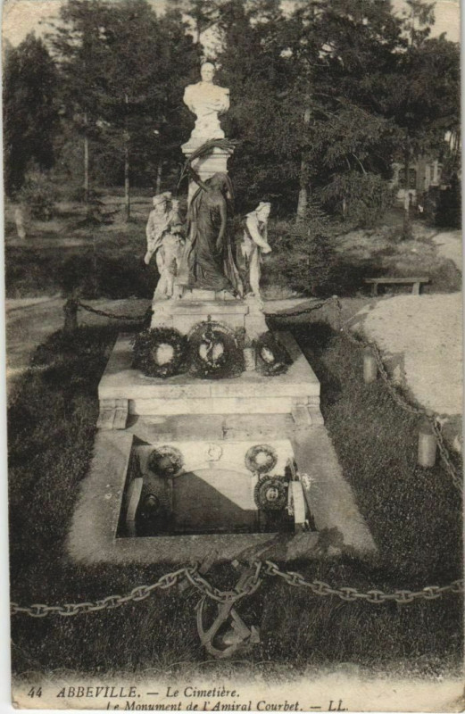 Carte postale ancienne Abbeville Le Cimetiere à Abbeville