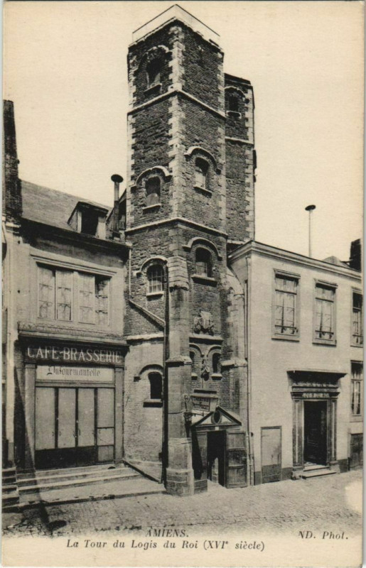 Carte postale ancienne Amiens Tour du Logis du Roi à Amiens