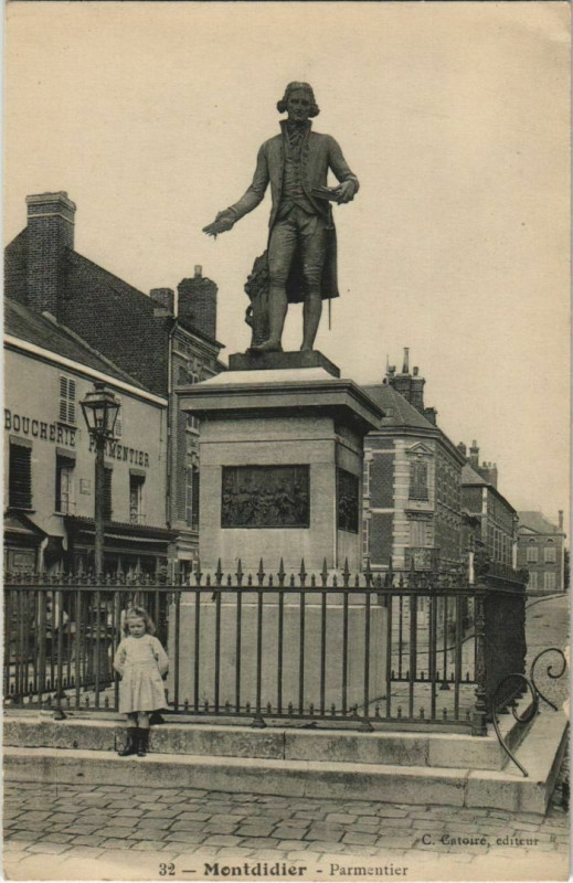 Carte postale ancienne Montdidier Parmentier à Montdidier
