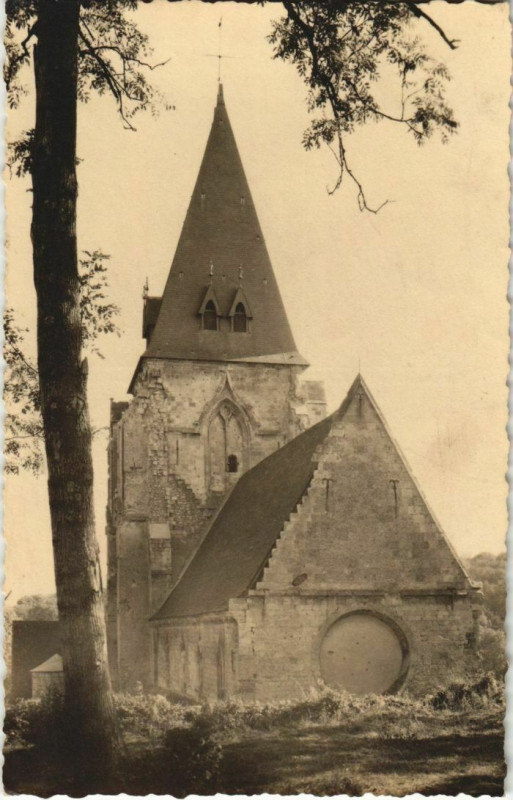 Carte postale ancienne Picquigny Eglise à Picquigny