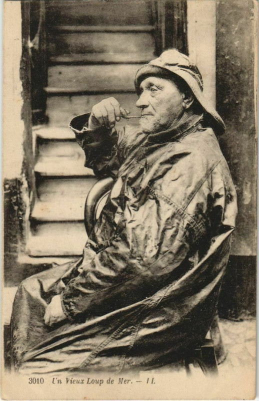 Carte postale ancienne Un vieux Loup de Mer