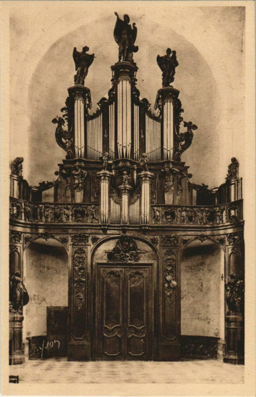 Carte postale ancienne Abbaye de Valloires Orgue à Y