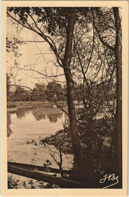 Carte postale ancienne Peronne Autour du Cam à Péronne