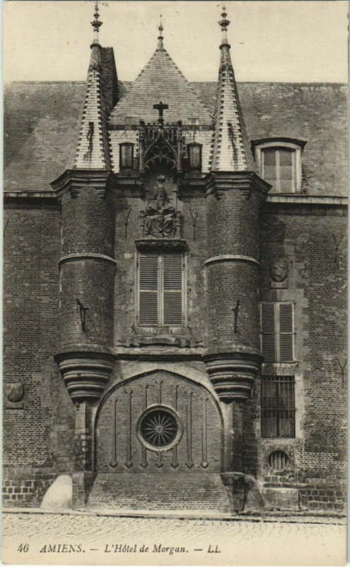 Carte postale ancienne Amiens Hotel de Morgan à Amiens
