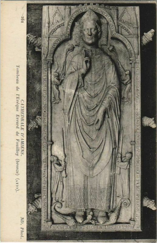Carte postale ancienne La Cathédrale Amiens Tombeau de l'Eveque à Amiens