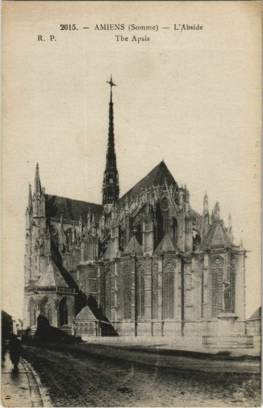 Carte postale ancienne La Cathédrale Amiens Abside à Amiens