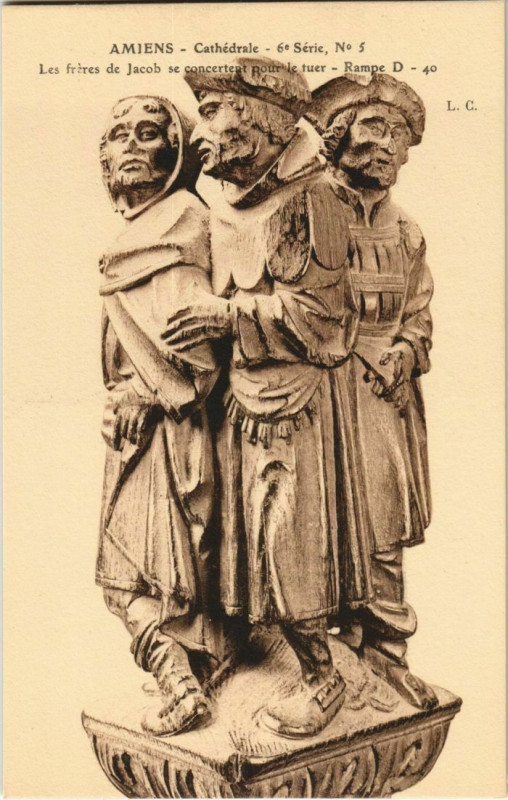 Carte postale ancienne La Cathédrale Amiens Freres de Jacob à Amiens