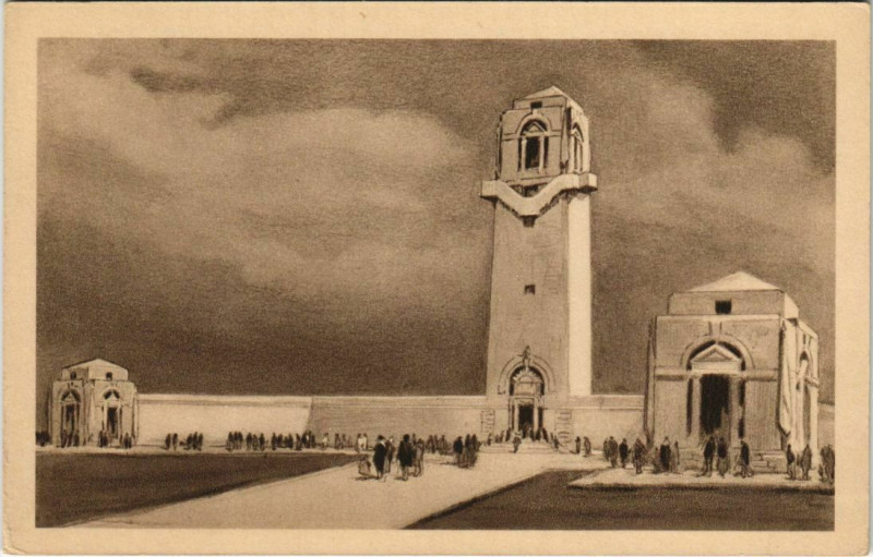 Carte postale ancienne Mémorial Australien de Villers-Bretonneux à Villers-Bretonneux