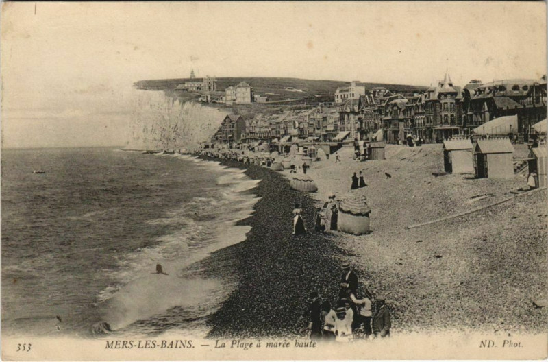 Carte postale ancienne Mers-les-Bains La Plage à Mers-les-Bains