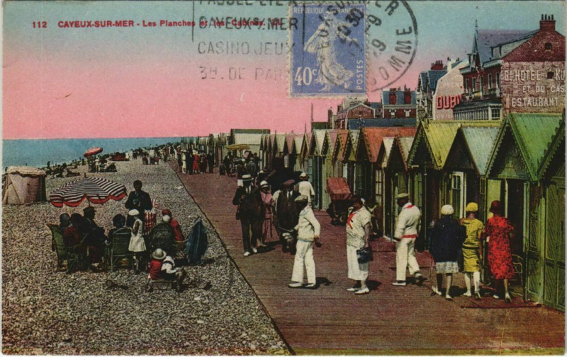 Carte postale ancienne Cayeux-sur-Mer Les Planches à Cayeux-sur-Mer