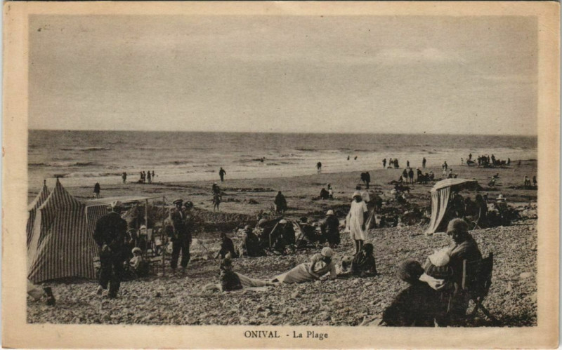 Carte postale ancienne Onival-sur-Mer La Plage