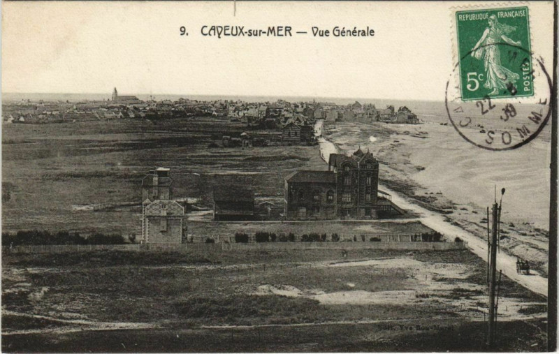 Carte postale ancienne Cayeux-sur-Mer vue générale à Cayeux-sur-Mer