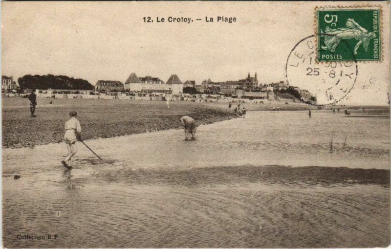 Carte postale ancienne Le Crotoy La Plage au Crotoy